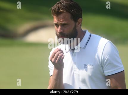 Jamie Dornan during The BMW PGA Championship Celebrity Pro-Am at Wentworth Club Virgnia Water, Surrey, United Kingdom on 23rd May 2018 (Photo by Kieran Galvin/NurPhoto)  Stock Photo