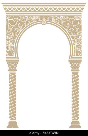 Vector arch. Cover for postcard certificate diploma. Golden