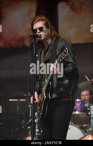 English rock band The Amazons perform live at APE Presents festival at