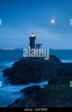 Petit Minou Lighthouse. Plougonvelin, Brittany, France Stock Photo