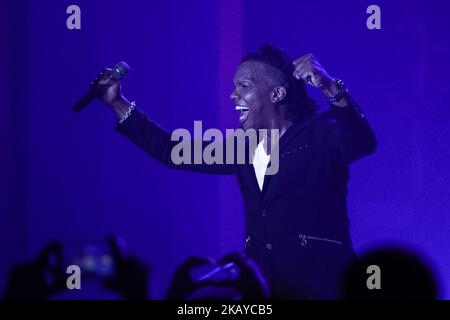 Michael Tait during the Newsboys concert at CEIZS Italia church on June 15, 2018 in Rome, Italy. (Photo by Emmanuele Ciancaglini/NurPhoto) Stock Photo