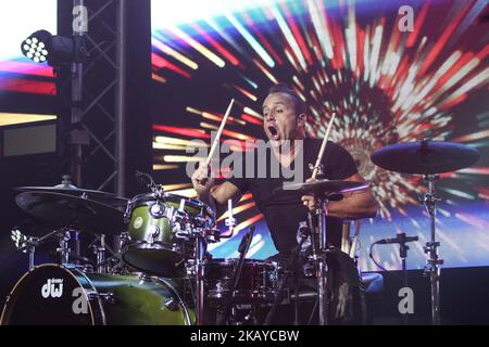 Duncan Phillips during the Newsboys concert at CEIZS Italia church on June 15, 2018 in Rome, Italy. (Photo by Emmanuele Ciancaglini/NurPhoto) Stock Photo