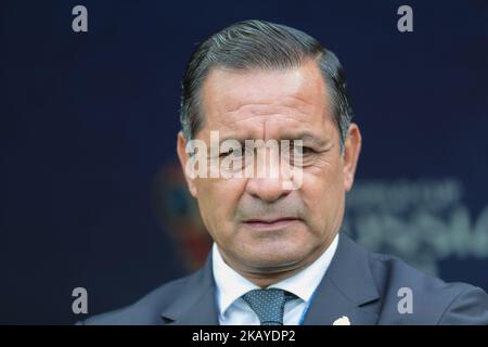 head coach Juan Carlos Osorio of Mexico National team before a Group F 2018 FIFA World Cup soccer match between Germany and Mexico on June 16, 2018, at the Kazan Arena in Kazan, Russia. (Photo by Anatolij Medved/NurPhoto) Stock Photo