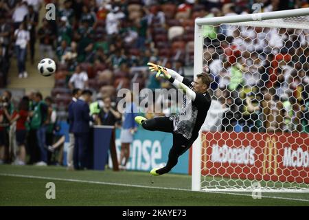 Manuel Neuer during the 2018 FIFA World Cup Russia group F match between Germany and Mexico at Luzhniki Stadium on June 17, 2018 in Moscow, Russia. (Photo by Mehdi Taamallah/NurPhoto) Stock Photo