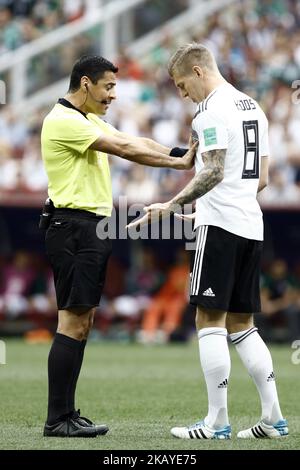 Toni Kroos GERMANY GERMANY V MEXICO, 2018 FIFA WORLD CUP RUSSIA 17 June 2018  GBC8278 Germany v Mexico 2018 FIFA World Cup Russia STRICTLY EDITORIAL USE  ONLY. If The Player/Players Depicted In