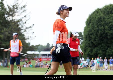 during the final round of the Meijer LPGA Classic golf tournament at Blythefield Country Club in Belmont, MI, USA Sunday, June 17, 2018. (Photo by Jorge Lemus/NurPhoto) Stock Photo