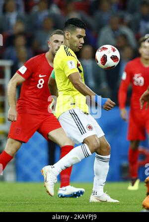 Round of 16 England v Colombia - FIFA World Cup Russia 2018 Radamel Falcao (Colombia) at Spartak Stadium in Moscow, Russia on July 3, 2018. (Photo by Matteo Ciambelli/NurPhoto)  Stock Photo