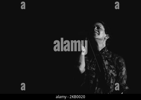 Canadian singer and songwriter Alanis Morissette performing live on stage in Rome at Roma Summer Fest at Auditorium Parco della Musica Rome, Italy on 9 July 2018. (Photo by Giuseppe Maffia/NurPhoto) Stock Photo