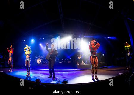 The american singer and song-writer Khalid performing live at Circolo Magnolia Segrate, Milan, Italy on July 10, 2018. (Photo by Roberto Finizio/NurPhoto) Stock Photo