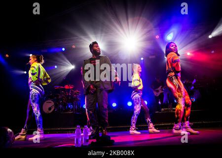 The american singer and song-writer Khalid performing live at Circolo Magnolia Segrate, Milan, Italy on July 10, 2018. (Photo by Roberto Finizio/NurPhoto) Stock Photo