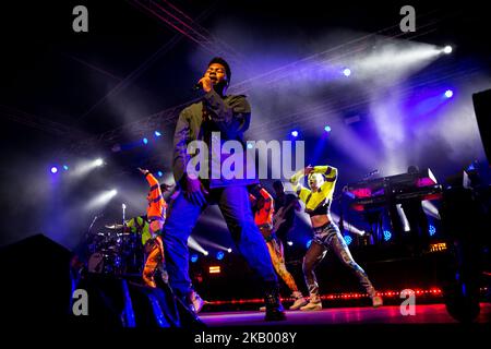 The american singer and song-writer Khalid performing live at Circolo Magnolia Segrate, Milan, Italy on July 10, 2018. (Photo by Roberto Finizio/NurPhoto) Stock Photo