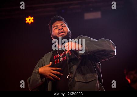 The american singer and song-writer Khalid performing live at Circolo Magnolia Segrate, Milan, Italy on July 10, 2018. (Photo by Roberto Finizio/NurPhoto) Stock Photo