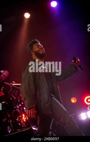 The american singer and song-writer Khalid performing live at Circolo Magnolia Segrate, Milan, Italy on July 10, 2018. (Photo by Roberto Finizio/NurPhoto) Stock Photo