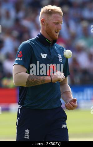 England's Ben Stokes during 2nd Royal London One Day International Series match between England and India at Lords Cricket Ground in London, England on July 14, 2018. (Photo by Action Foto Sport/NurPhoto) Stock Photo