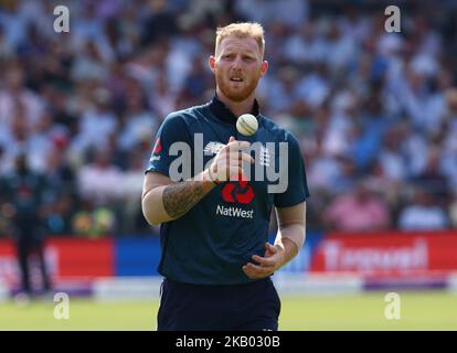 England's Ben Stokes during 2nd Royal London One Day International Series match between England and India at Lords Cricket Ground in London, England on July 14, 2018. (Photo by Action Foto Sport/NurPhoto) Stock Photo