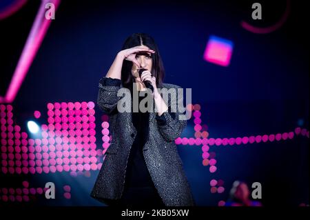 Laura Pausini performing live on stage in Rome at Circus Maximus, Rome, Italy on 22 July 2018. (Photo by Giuseppe Maffia/NurPhoto) Stock Photo