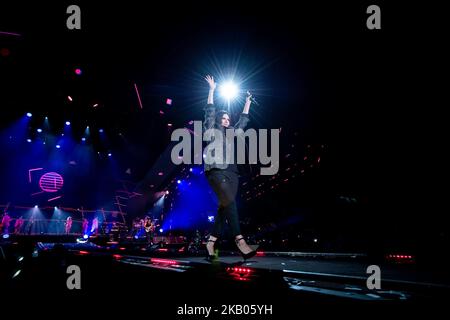 Laura Pausini performing live on stage in Rome at Circus Maximus, Rome, Italy on 22 July 2018. (Photo by Giuseppe Maffia/NurPhoto) Stock Photo