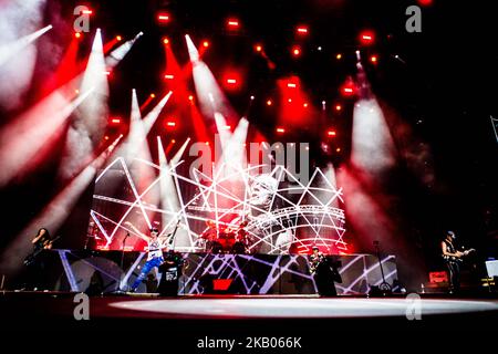 German rock band formed in 1965 Scorpions performs live at Arena di Verona, Italy, on July 23 2018 (Photo by Mairo Cinquetti/NurPhoto) Stock Photo