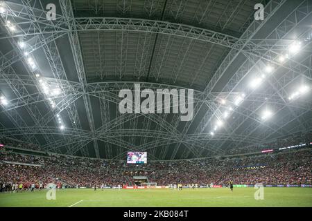 General View during the International Champions Cup match between Arsenal and Paris Saint Germain at the National Stadium on July 28, 2018 in Singapore.(Photo by Danial Hakim Abdul Halim/NurPhoto) Stock Photo