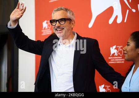 Alfonso Cuaron attend 'Roma' photocall during the 75th Venice Film Festival, in Venice, Italy, on August 30, 2018. (Photo by Matteo Chinellato/NurPhoto) Stock Photo