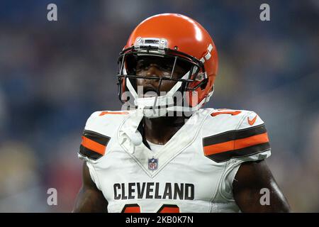 Cleveland Browns wide reciever Antonio Bryant (81) celebrates his touchdown  with fullback Terrelle Smith (42) during the fourth quarter against the  Chicago Bears on Oct. 9, 2005, at Cleveland Browns Stadium in