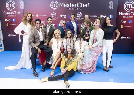 Paula Prendes attends to presentation of 'Master Chef Celebrity' during