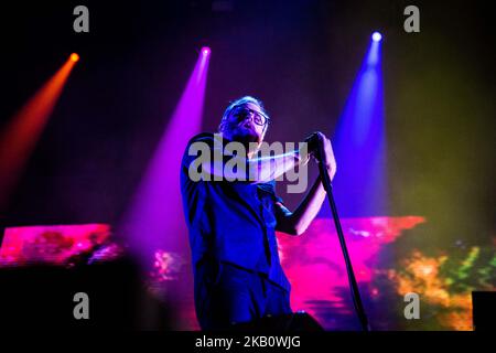 Matt Berninger of the american rock band The National performing live at Milano Rocks 2018 at Area Expo Experience Rho in Milan, Italy, on September 7, 2018. (Photo by Roberto Finizio/NurPhoto) Stock Photo