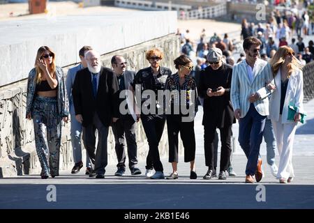 The cast attends 'Tiempo Despues' photocall during 66th San Sebastian Film Festival on September 25, 2018 in San Sebastian, Spain. (Photo by Manuel Romano/NurPhoto) Stock Photo