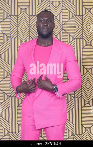 London, UK . 3 November, 2022 . Stormzy pictured at the European Premiere of Black Panther: Wakanda Forever held at the Cineworld Leicester Square. Credit:  Alan D West/Alamy Live News/Alamy Live News Stock Photo