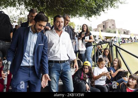 Deputy Prime Minister and Minister of Interior Matteo Salvini during a Coldiretti's initiative, the major representative organisation of Italian farmers, in Rome, Italy, on October 05, 2018. (Photo by Michele Spatari/NurPhoto)  Stock Photo