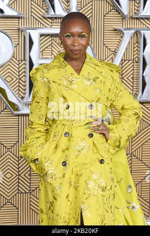 London, UK . 3 November, 2022 . Cynthia Erivo pictured at the European Premiere of Black Panther: Wakanda Forever held at the Cineworld Leicester Square. Credit:  Alan D West/Alamy Live News/Alamy Live News Stock Photo