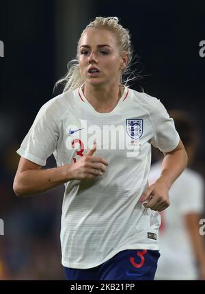 Alex Greenwood of England Women during International Women friendly between England Women and Australia Women at Craven Cottage Stadium, London , England on 09 Oct 2018. (Photo by Action Foto Sport/NurPhoto) Stock Photo