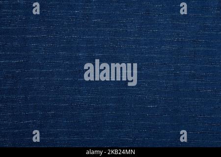 Blue fabric background Stock Photo