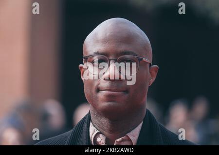 (10/21/2018) Barry Jenkins walks the red carpet ahead of the 'If Beale Street Could Talk' screening during the 13th Rome Film Fest at Auditorium Parco Della Musica on October 21, 2018 in Rome, Italy. (Photo by Luca Carlino/NurPhoto) Stock Photo