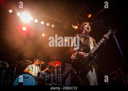 The american hard rock band Halestorm performing live at Alcatraz on October 23, 2018 in Milan Italy. (Photo by Roberto Finizio/NurPhoto) Stock Photo