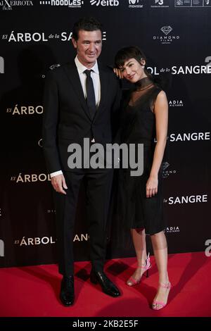 Julio Medem and Ursula Corbero attends to 'El Arbol de la Sangre' premiere at Capitol cinema in Madrid, Spain. October 24, 2018. (Photo by A. Ware/NurPhoto) Stock Photo