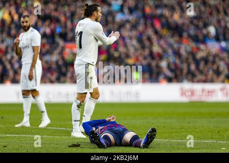 Barcelona, Spain. 27th Feb, 2018. Real Madrid forward Gareth Bale (11)  during the match between RCD Espanyol v Real Madrid, for the round 26 of  the Liga Santander, played at RCDE Stadium