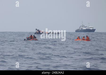 The SAR joint team conduct a surface search on the SAR operation of ...