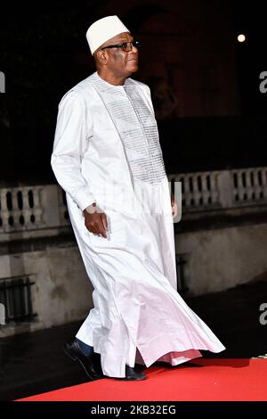 the president of Mali, Ibrahim Boubacar Keita at the International Ceremony of the Centenary of the Armistice of 1918 dinner at the Musée d'Orsay by the President of the Republic and Mrs Brigitte Macron to the Heads of State on Saturday 10 November 2018 (Photo by Julien Mattia/NurPhoto)  Stock Photo