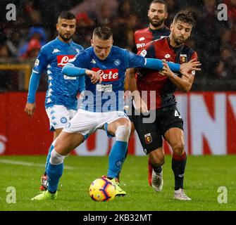 Miguel Veloso of Genoa CFC controls the ball during the Serie A