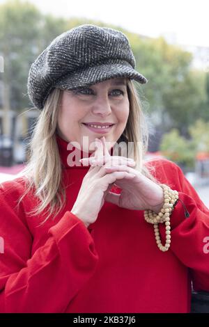 he actress Natalia Dicenta poses during the session of portraits in Madrid. on November 16, 2018 in Madrid, Spain (Photo by Oscar Gonzalez/NurPhoto) Stock Photo