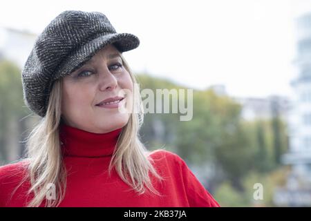 he actress Natalia Dicenta poses during the session of portraits in Madrid. on November 16, 2018 in Madrid, Spain (Photo by Oscar Gonzalez/NurPhoto) Stock Photo