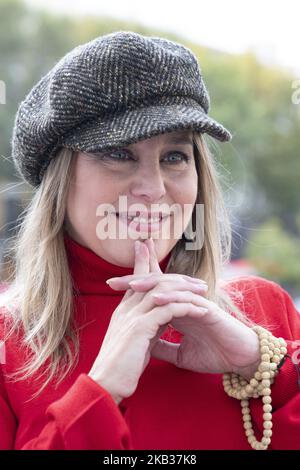 he actress Natalia Dicenta poses during the session of portraits in Madrid. on November 16, 2018 in Madrid, Spain (Photo by Oscar Gonzalez/NurPhoto) Stock Photo