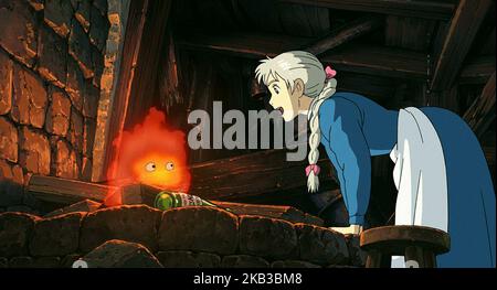 SOPHIE,CALCIFER, HOWL'S MOVING CASTLE, 2004 Stock Photo - Alamy