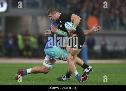 Italy v New Zealand All Blacks - Rugby Cattolica Test Match New Zealands Nathan Harris at Olimpico Stadium in Rome, Italy on November 24, 2018 (Photo by Matteo Ciambelli/NurPhoto)  Stock Photo