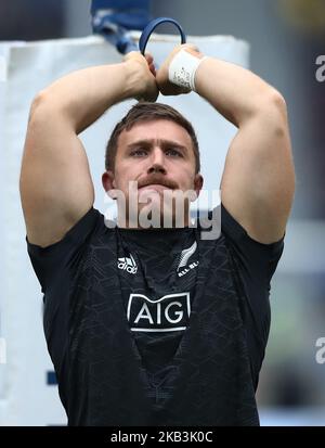 Italy v New Zealand All Blacks - Rugby Cattolica Test Match New Zealands Nathan Harris at Olimpico Stadium in Rome, Italy on November 24, 2018 (Photo by Matteo Ciambelli/NurPhoto)  Stock Photo