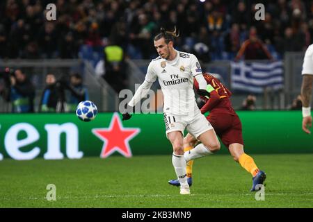 Gareth Bale of Real Madrid in action during the Champions league football match between AS Roma and Real Madrid at Olimpico stadium in Rome, Italy, on November 27, 2018. (Photo by Federica Roselli/NurPhoto) Stock Photo