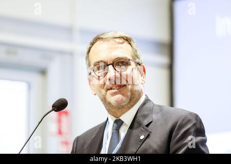 Martin Frick, Senior Policy and Programme Coordinator for UNFCCC during the UN climate conference COP24 in Katowice, Poland on the 6th of December 2018. COP24 gathers parties of United Nations Framework Convention for Climate Change (UNFCCC). (Photo by Dominika Zarzycka/NurPhoto) Stock Photo