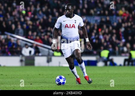 17 Moussa Sissoko from France of Tottenham Hotspur during the UEFA Champions League Group B match between FC Barcelona and Tottenham Hotspur FC on December 11, 2018 at Camp Nou stadium in Barcelona, Spain. (Photo by Xavier Bonilla/NurPhoto) Stock Photo
