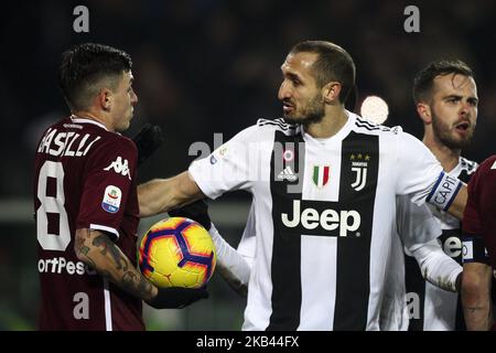 during the Serie A football match n.16 TORINO - JUVENTUS on 15/12/2018 at the Stadio Olimpico Grande Torino in Turin, Italy.(Photo by Matteo Bottanelli/NurPhoto) Stock Photo